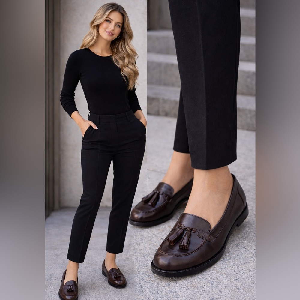 Moncler Brown Leather Tassel Loafers — Classic, Polished, Timeless 🤎